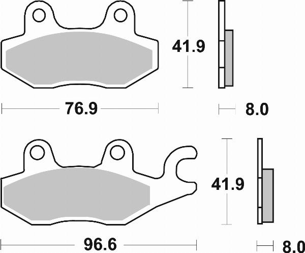 Brembo 07YA22LA — Zestaw klocków hamulcowych, hamulce tarczowe