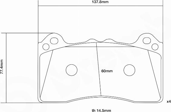 Brembo 07.B314.95 - Klocki hamulcowe tuningowe