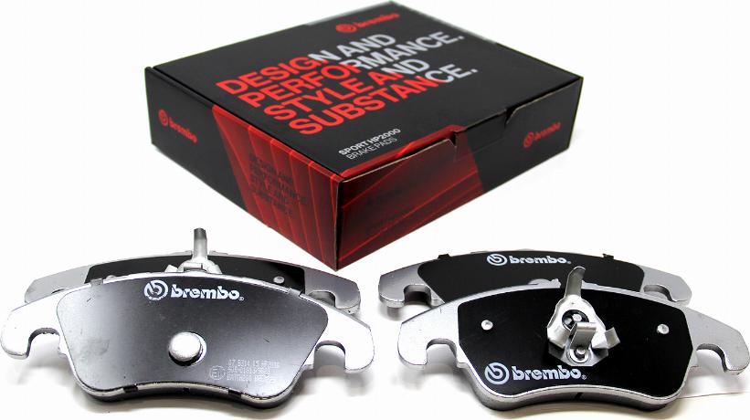 Brembo 07.B314.05 — Zestaw okładzin hamulcowych o wysokiej skuteczności