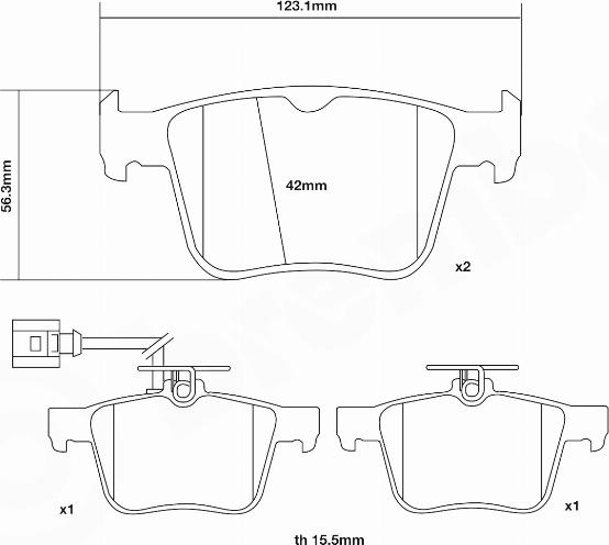 Brembo 07.B315.93 — Zestaw okładzin hamulcowych o wysokiej skuteczności