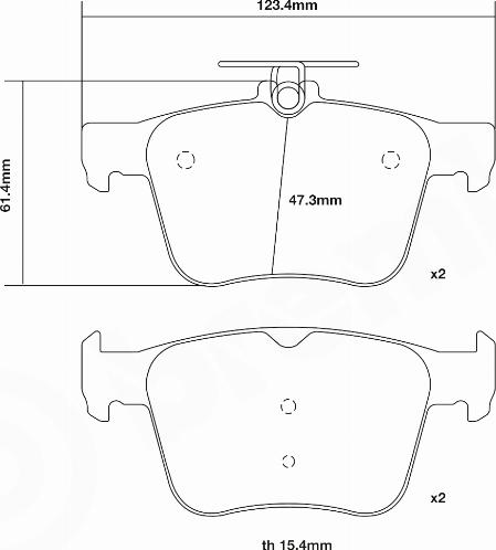 Brembo 07.B315.42 — Zestaw okładzin hamulcowych o wysokiej skuteczności