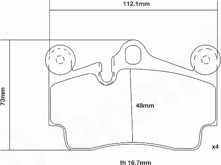 Brembo 07.B315.16 - Klocki hamulcowe tuningowe