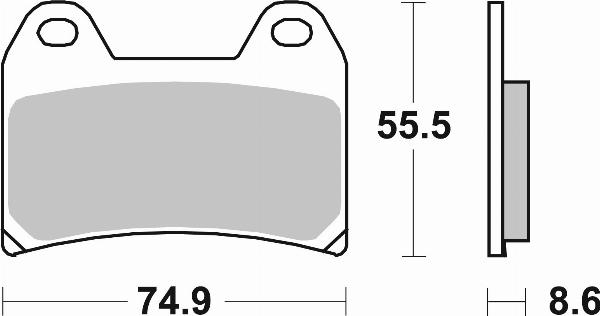 Brembo 07BB19SA — Zestaw klocków hamulcowych, hamulce tarczowe