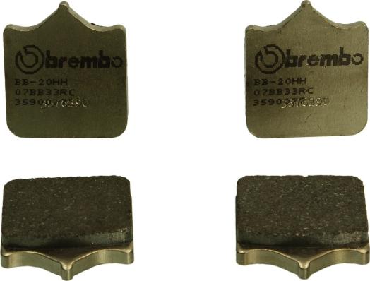 Brembo 07BB33RC — Zestaw klocków hamulcowych, hamulce tarczowe