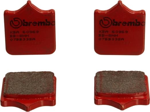Brembo 07BB33SA — Zestaw klocków hamulcowych, hamulce tarczowe