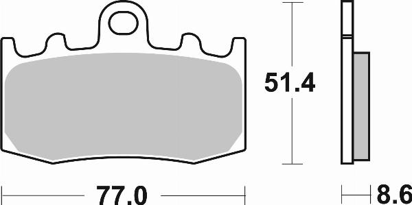 Brembo 07BB26SA — Zestaw klocków hamulcowych, hamulce tarczowe
