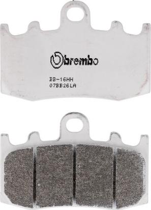 Brembo 07BB26LA — Zestaw klocków hamulcowych, hamulce tarczowe