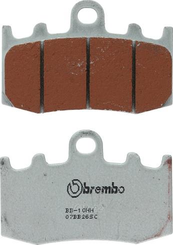 Brembo 07BB26SR — Zestaw klocków hamulcowych, hamulce tarczowe