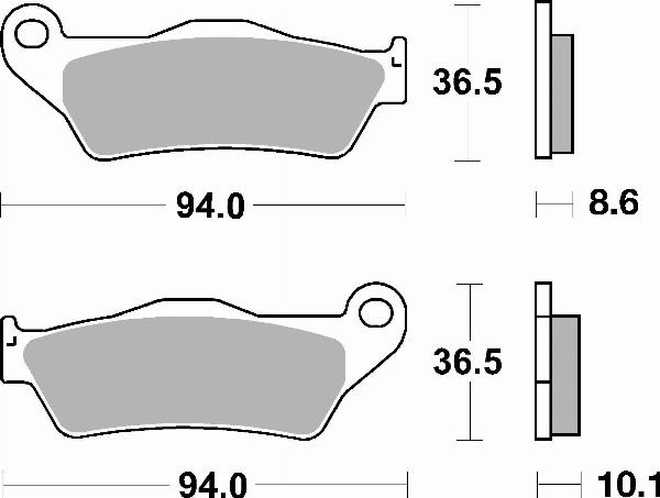 Brembo 07BB28SP — Zestaw klocków hamulcowych, hamulce tarczowe