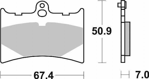 Brembo 07GR5605 — Zestaw klocków hamulcowych, hamulce tarczowe