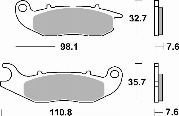 Brembo 07GR03CC — Zestaw klocków hamulcowych, hamulce tarczowe