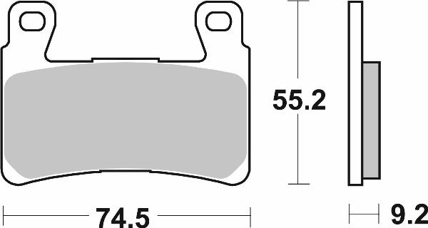 Brembo 07HD20SA — Zestaw klocków hamulcowych, hamulce tarczowe