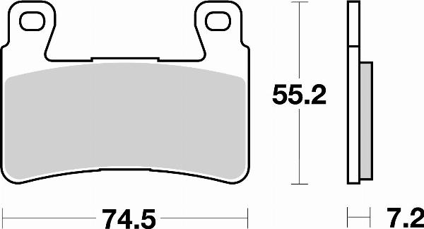 Brembo 07HO45SA — Zestaw klocków hamulcowych, hamulce tarczowe