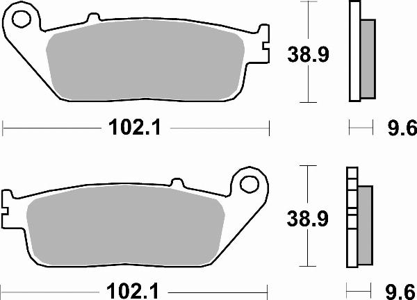 Brembo 07HO41SA — Zestaw klocków hamulcowych, hamulce tarczowe
