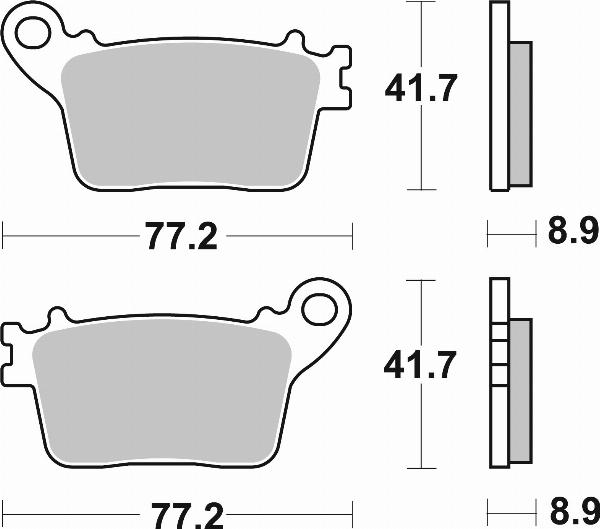 Brembo 07HO59SP — Zestaw klocków hamulcowych, hamulce tarczowe