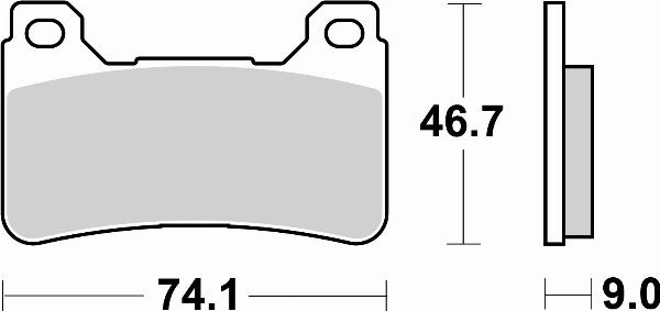 Brembo 07HO50RC — Zestaw klocków hamulcowych, hamulce tarczowe