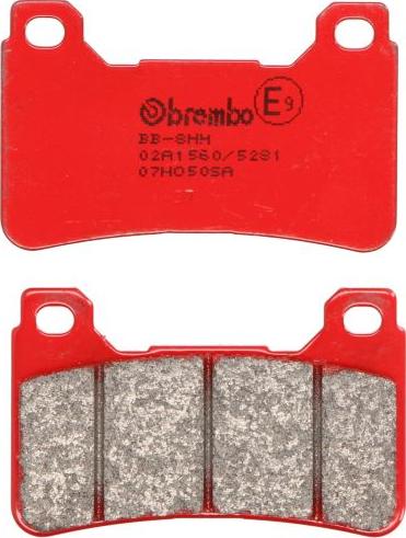Brembo 07HO50SA — Zestaw klocków hamulcowych, hamulce tarczowe
