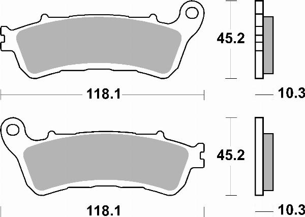 Brembo 07HO66SP — Zestaw klocków hamulcowych, hamulce tarczowe