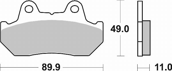 Brembo 07HO10SP — Zestaw klocków hamulcowych, hamulce tarczowe
