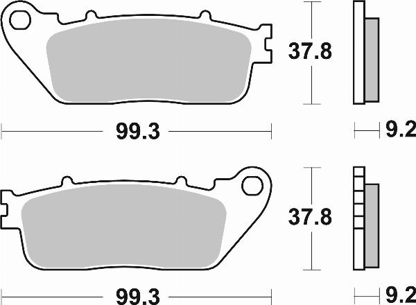 Brembo 07HO13SP — Zestaw klocków hamulcowych, hamulce tarczowe