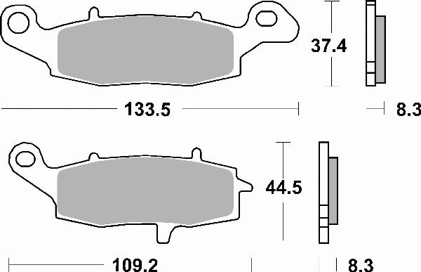 Brembo 07KA19SA — Zestaw klocków hamulcowych, hamulce tarczowe