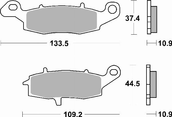 Brembo 07KA15SP — Zestaw klocków hamulcowych, hamulce tarczowe