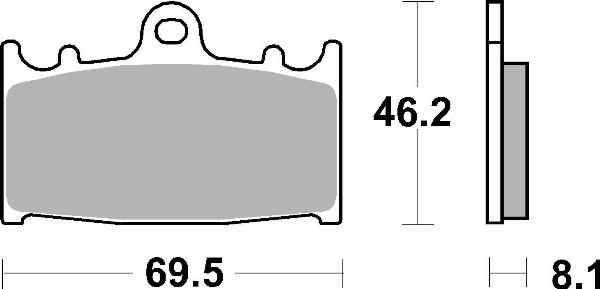 Brembo 07KA13SA — Zestaw klocków hamulcowych, hamulce tarczowe