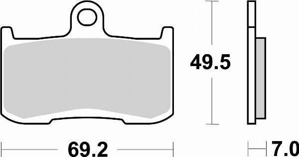 Brembo 07KA23SA — Zestaw klocków hamulcowych, hamulce tarczowe