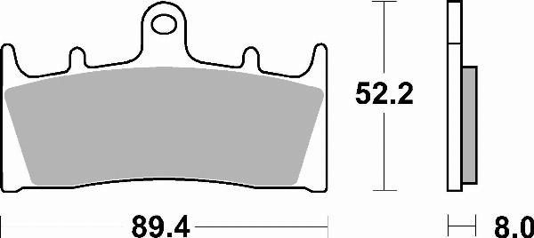 Brembo 07SU19SA — Zestaw klocków hamulcowych, hamulce tarczowe