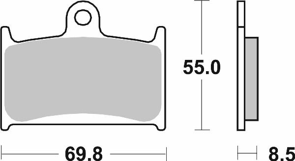 Brembo 07SU14SA — Zestaw klocków hamulcowych, hamulce tarczowe