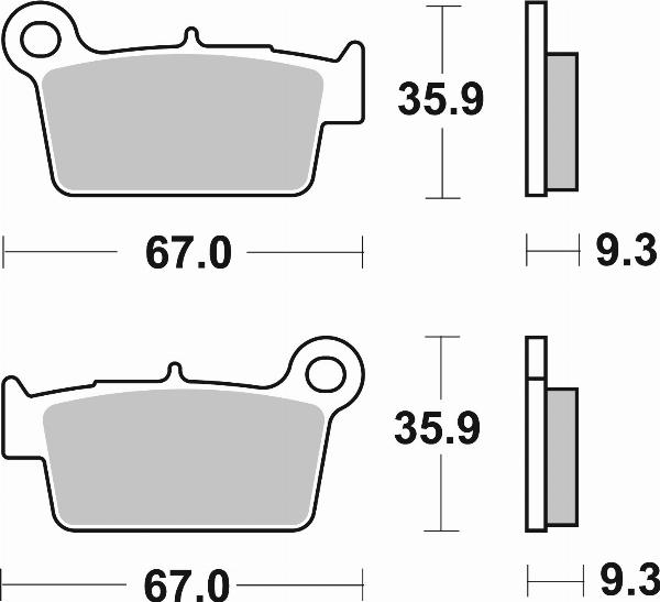 Brembo 07YA41SD — Zestaw klocków hamulcowych, hamulce tarczowe