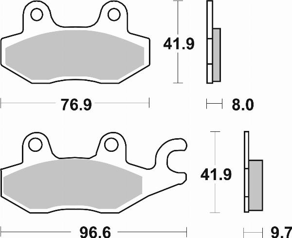 Brembo 07YA20SP — Zestaw klocków hamulcowych, hamulce tarczowe