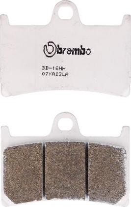 Brembo 07YA23LA — Zestaw klocków hamulcowych, hamulce tarczowe