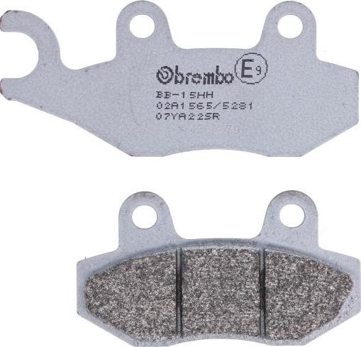 Brembo 07YA22SR — Zestaw klocków hamulcowych, hamulce tarczowe