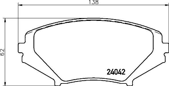 Brembo P 49 034 — Zestaw klocków hamulcowych, hamulce tarczowe
