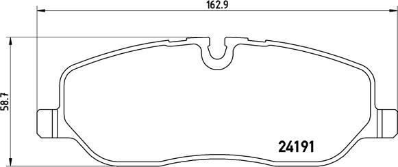 Brembo P 44 014 — Zestaw klocków hamulcowych, hamulce tarczowe