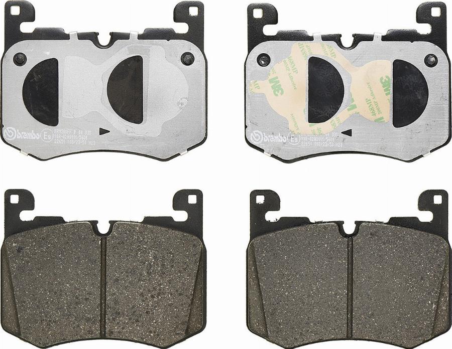 Brembo P 44 030 — Zestaw klocków hamulcowych, hamulce tarczowe