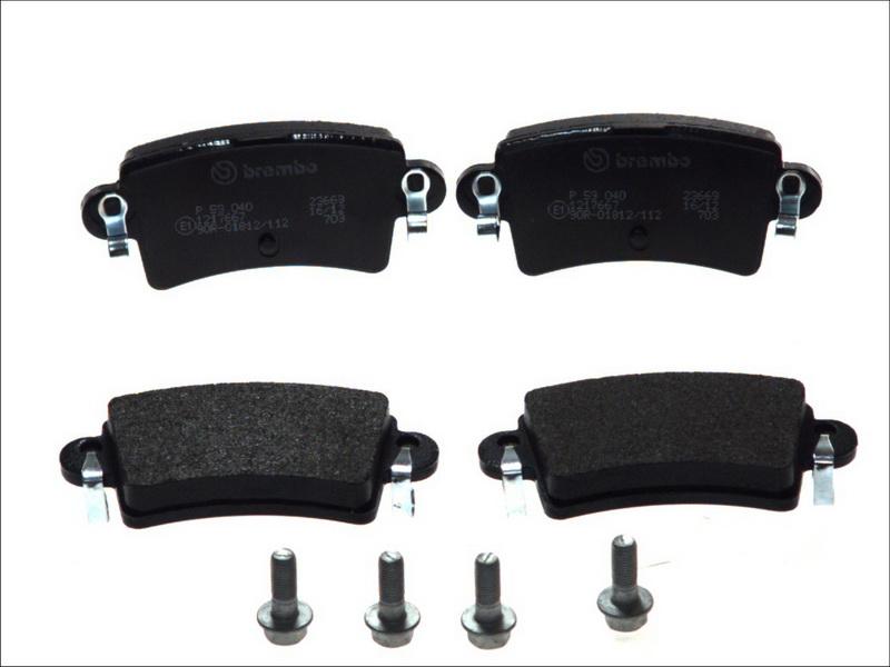 Brembo P 59 040 — Zestaw klocków hamulcowych, hamulce tarczowe