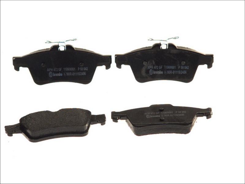 Brembo P 59 042 — Zestaw klocków hamulcowych, hamulce tarczowe