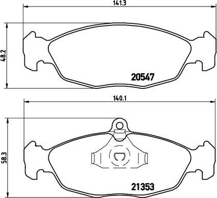 QUARO QP1340 - KLOCKI HAM. OPEL P. ASTRA F-CORSA