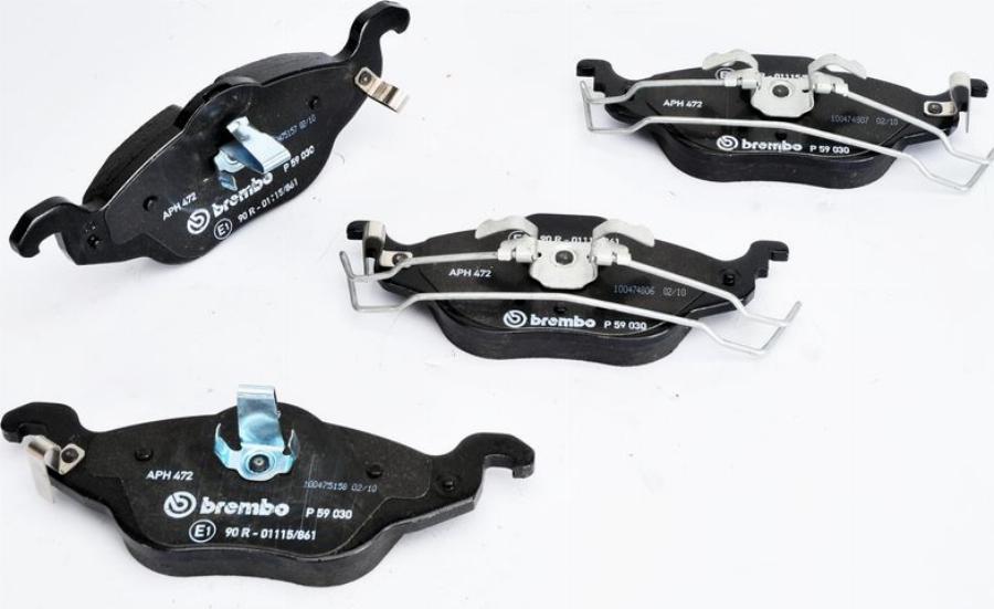 Brembo P 59 030 — Zestaw klocków hamulcowych, hamulce tarczowe
