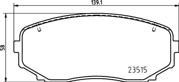 Brembo P 54 060 — Zestaw klocków hamulcowych, hamulce tarczowe