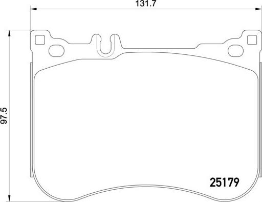 Brembo P 50 095 — Zestaw klocków hamulcowych, hamulce tarczowe