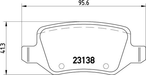 Brembo P 50 090 — Zestaw klocków hamulcowych, hamulce tarczowe