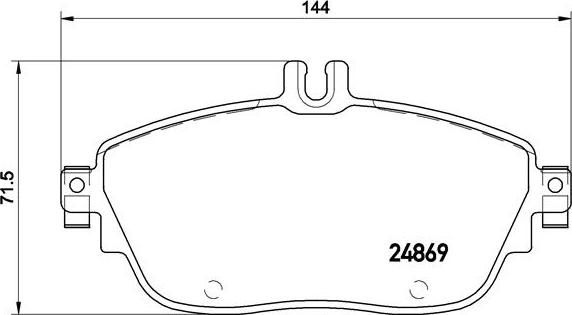 Brembo P 50 093 — Zestaw klocków hamulcowych, hamulce tarczowe