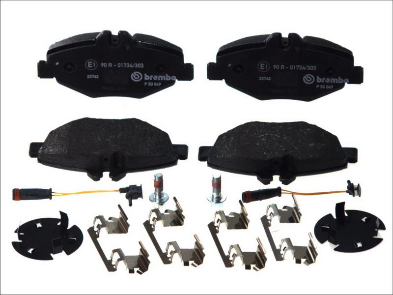 Brembo P 50 049 — Zestaw klocków hamulcowych, hamulce tarczowe