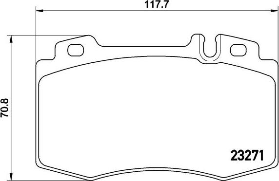Brembo P 50 041 — Zestaw klocków hamulcowych, hamulce tarczowe