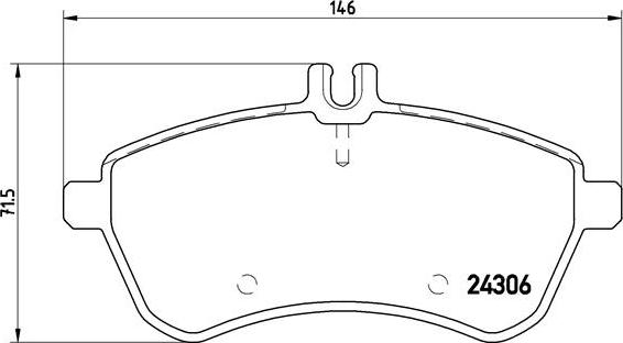 Brembo P 50 067 — Zestaw klocków hamulcowych, hamulce tarczowe