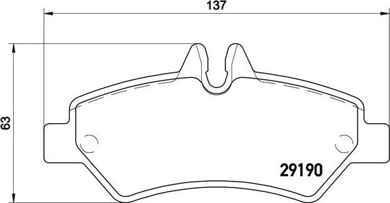 Brembo P 50 084 — Zestaw klocków hamulcowych, hamulce tarczowe