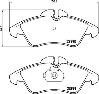 Brembo P 50 080 — Zestaw klocków hamulcowych, hamulce tarczowe